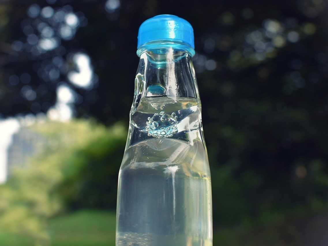 Ramune Marble Soda - 2 A Ramune bottle with its signature Codd neck configuration.