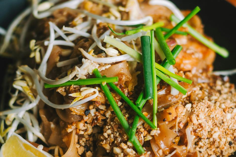 A close up shot of a Thai dish, showcasing its freshness and excellent quality of the ingredients.