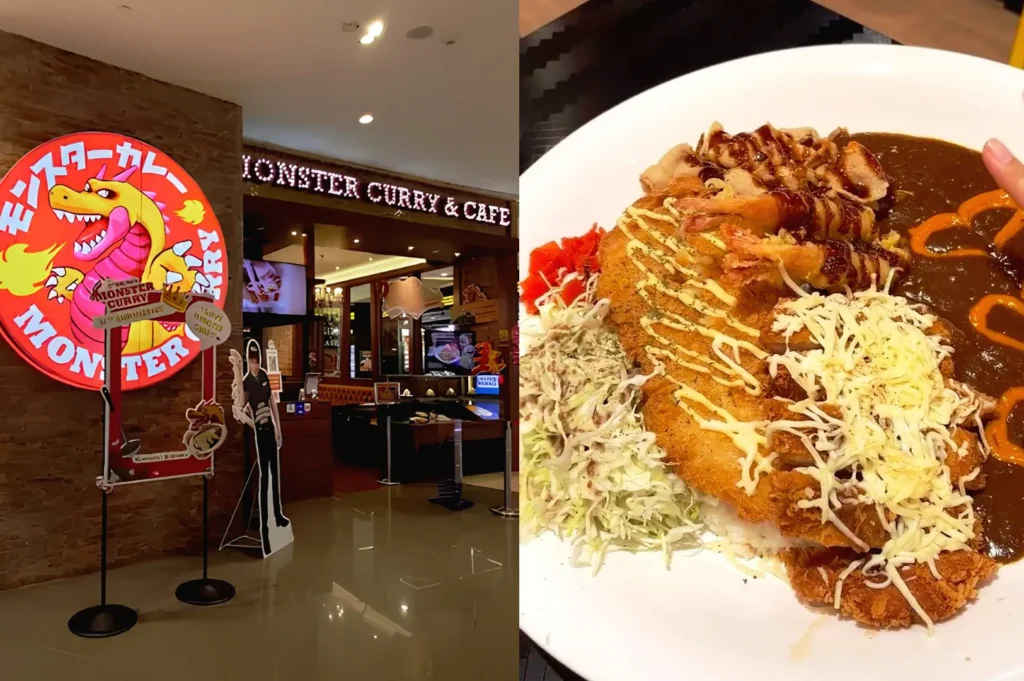 Monster Curry Singapore serving oversized Japanese curry katsu platter