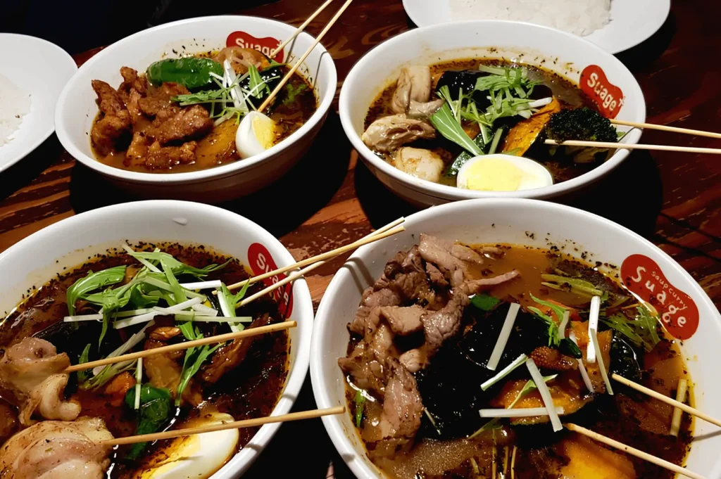 Soup Curry Suage Singapore Japanese soup curry with vegetables and meat