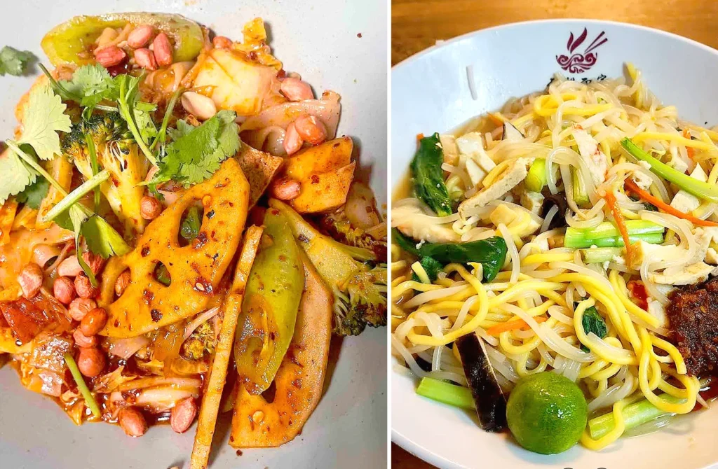 Pine Tree Cafe vegetarian mala and healthy noodle dishes in Singapore