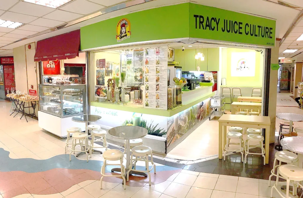 Tracy Juice Culture healthy juice bar and vegetarian café in Singapore