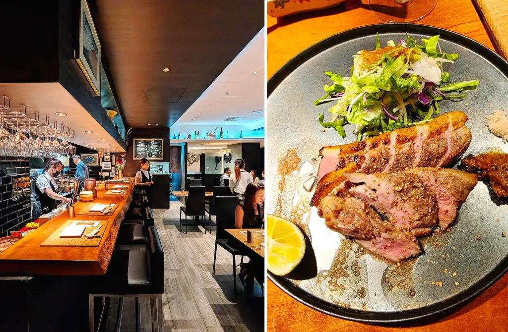 Kazu Sumiyaki Singapore Japanese grill restaurant interior with premium grilled meat dishes and counter dining experience