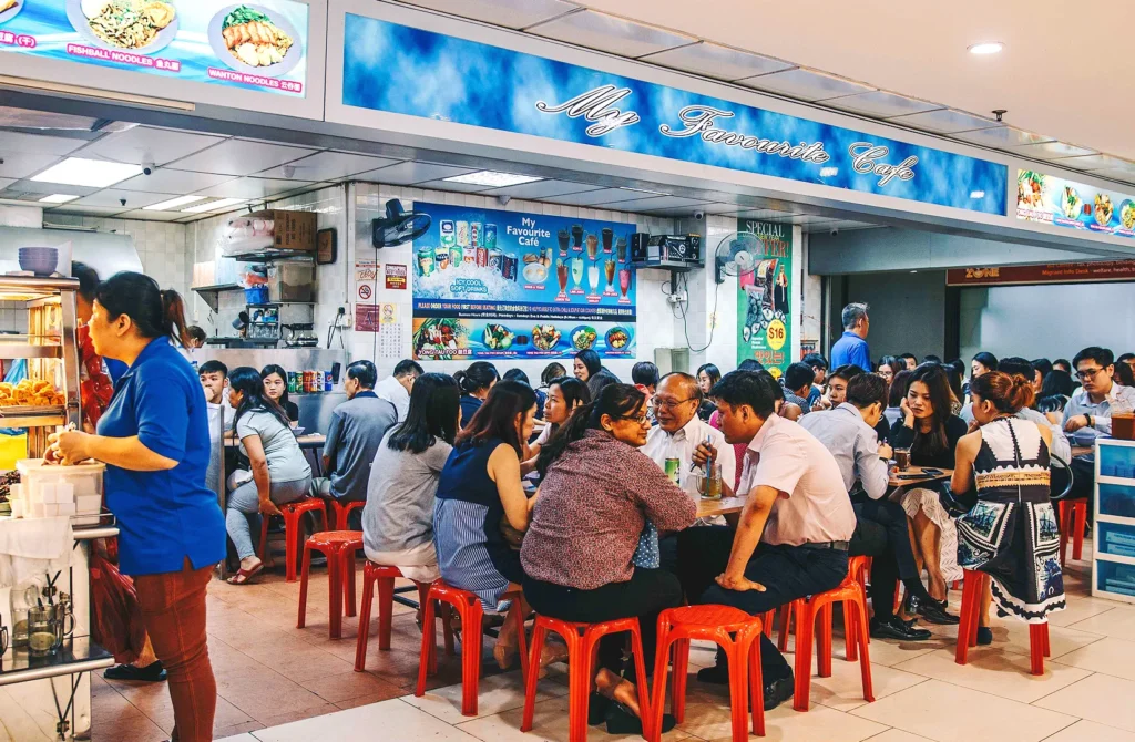 Orchard Yong Tau Fu Singapore crowded local food stall serving yong tau foo and affordable hawker-style meals in Orchard Road