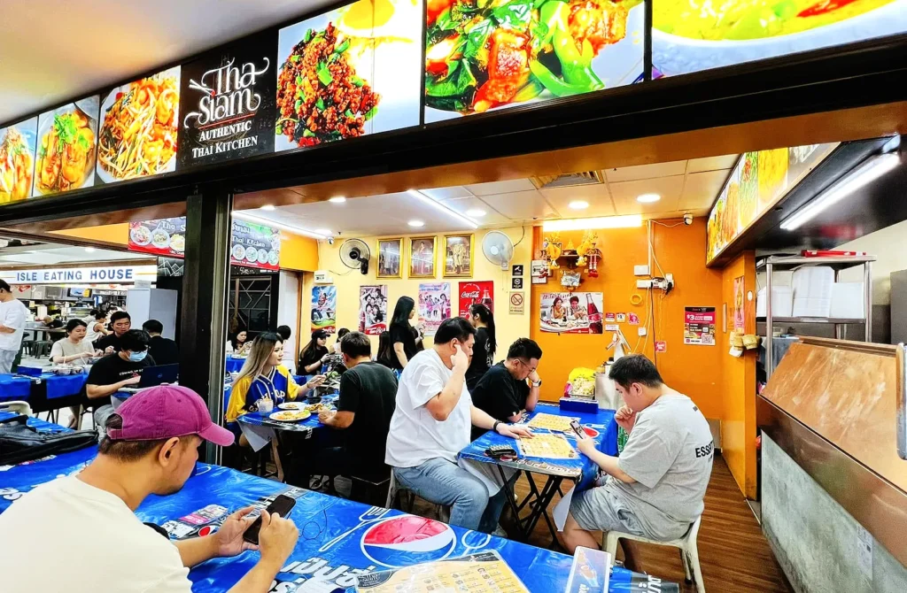 Tha Siam Thai Kitchen restaurant in Singapore serving authentic Thai cuisine in a casual dining setting.