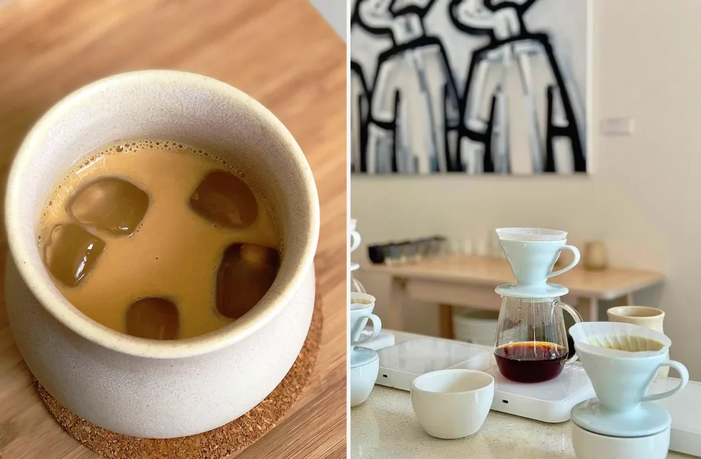 Apartment Coffee iced latte, pour-over coffee and specialty café experience