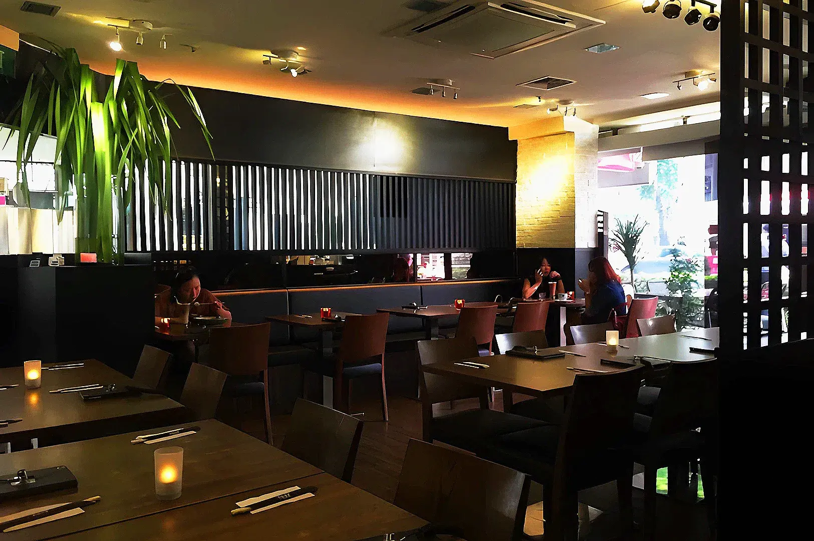 Herbivore Japanese Vegetarian Restaurant Singapore dining interior with modern Japanese minimalist décor and cozy vegetarian restaurant ambiance