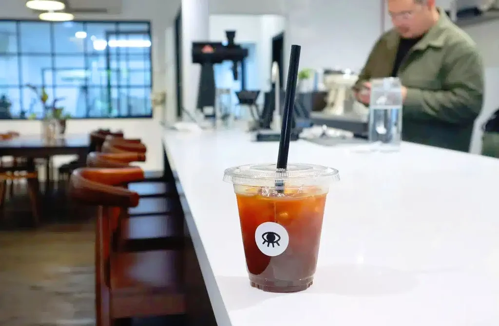 Flip Coffee Roasters iced black coffee and minimalist specialty café in Singapore