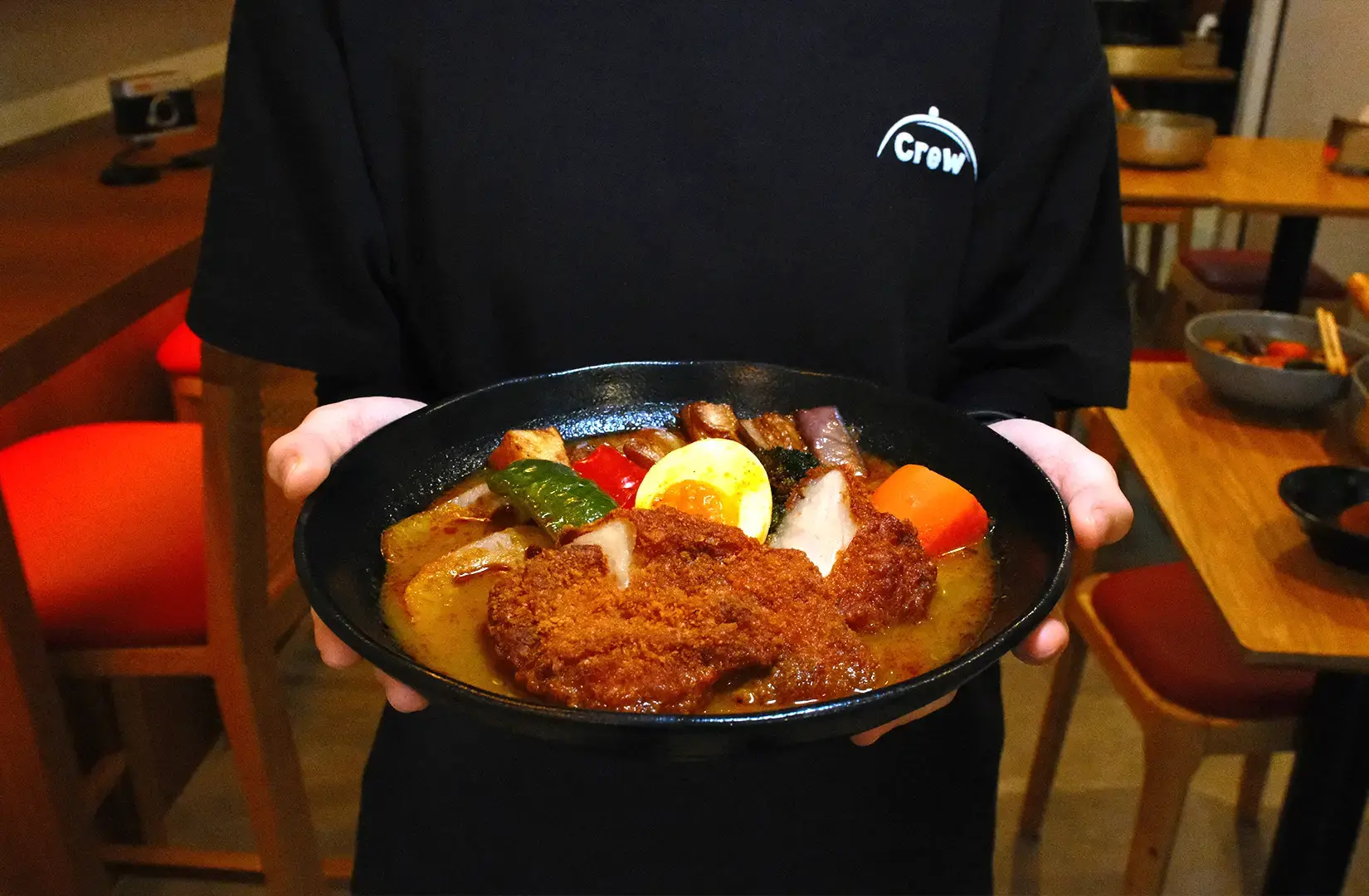 Soup Curry by Ki-setsu Singapore signature soup curry served with crispy chicken and assorted vegetables