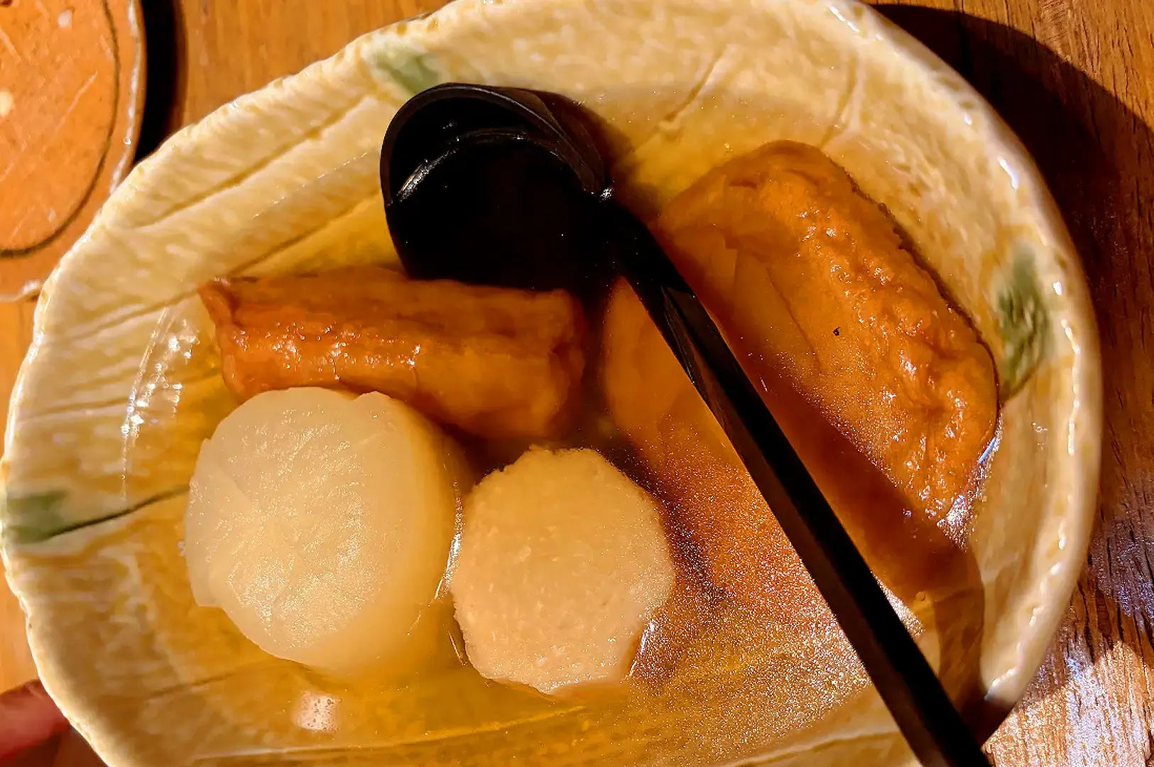 Sandaime Bunji Singapore oden platter with fish cakes, daikon, tofu and simmered Japanese ingredients